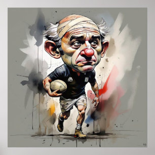 Rugby Player Art Print