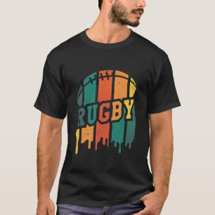 Rugby Player Retro Rugby Coach Sport Football Rugb T-Shirt