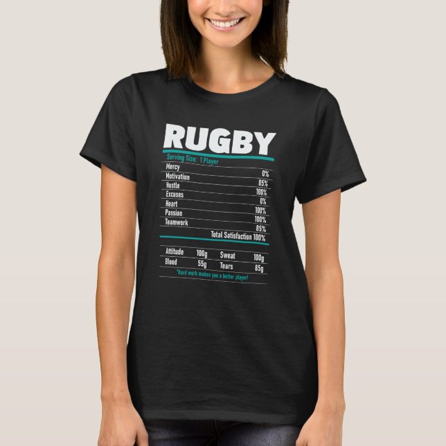 Rugby Player  Rugby Coach Sports  Tournament Flank T-Shirt (Front)