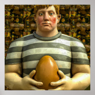 Rugby Player - Rugby Painting Print