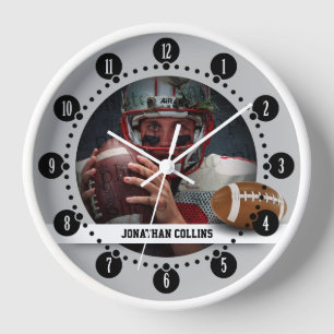 Rugby Player   Sports Gifts Clock