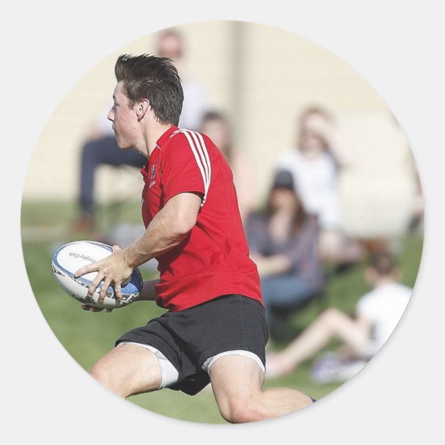 Rugby Player Sticker (Front)