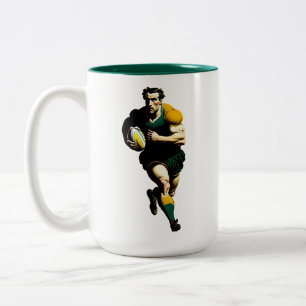 Rugby Player Two-Tone Mug