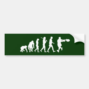 Rugby players backline passing tackling evolution bumper sticker