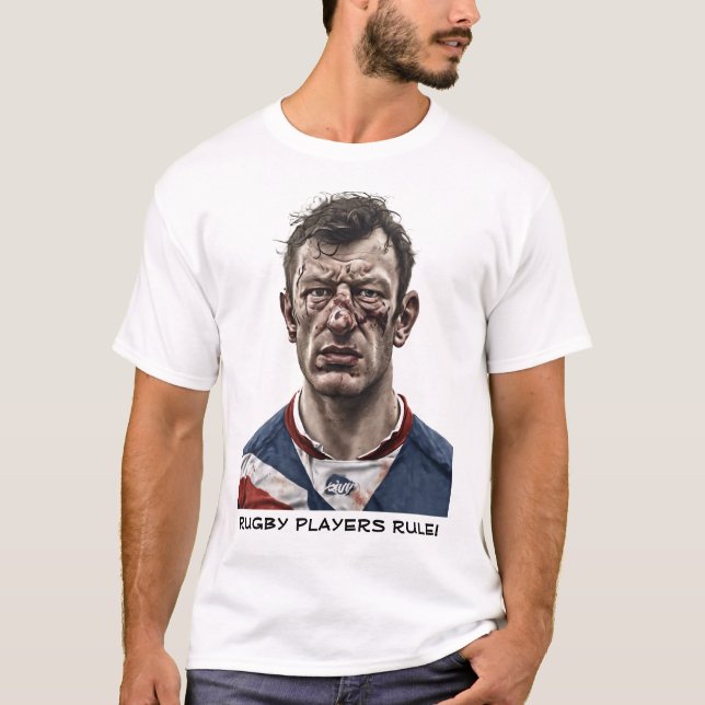 Rugby Players Rule T-shirt (Front)