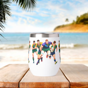 Rugby Players Wine Tumbler