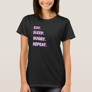 Rugby Png Eat Sleep Sports Repeat For Men Women T-Shirt