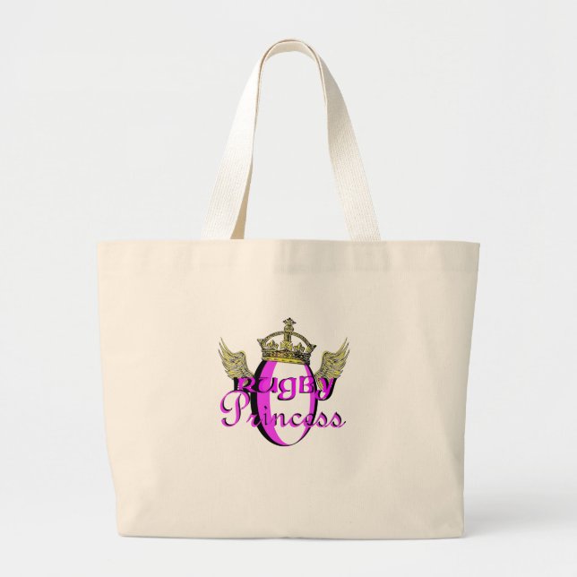 Rugby Princess Large Tote Bag (Front)