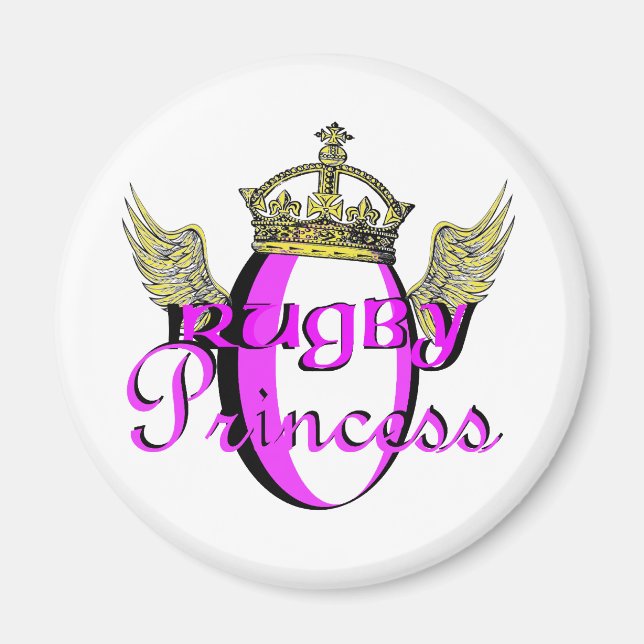 rugby princess magnet (Front)