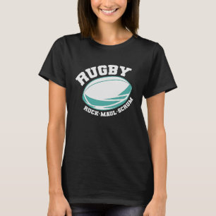 Rugby Ruck Maul Scrum Football Sport T-Shirt