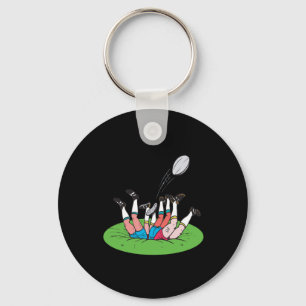 Rugby Scrum Key Ring