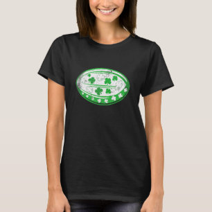 Rugby Shamrock Retro St Patricks Day Irish Sport T-Shirt