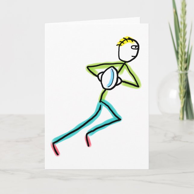 Rugby Stickman Card (Front)
