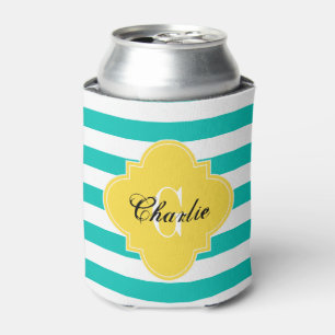 Rugby Stripe Pineapple Can Cooler