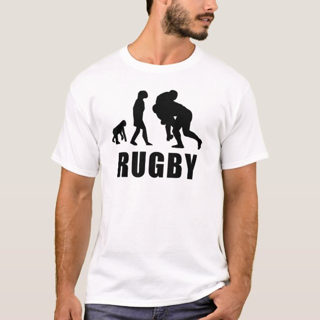 Rugby Tackle Evolution T-Shirt (Front)