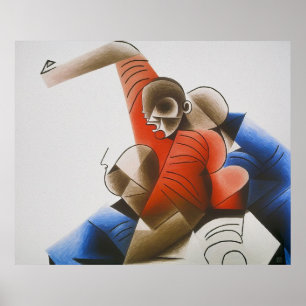 Rugby Tackle - Rugby Painting Print