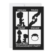 Rugby themed engagement party