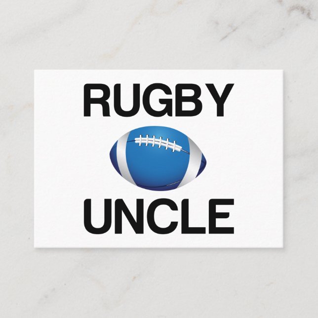 RUGBY UNCLE BUSINESS CARD (Front)