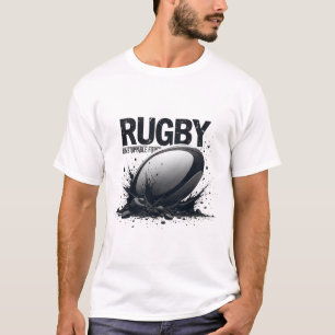Rugby – Unstoppable Force Ink Style T-Shirt