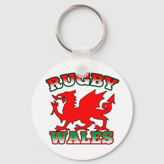 Rugby Wales Flag Dragon Key Ring