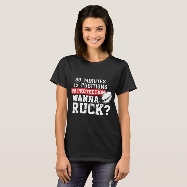 Rugby, Wanna Ruck? Shirt - Best Funny Rugby Player (Front Full)
