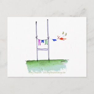 rugby wash day, tony fernandes postcard