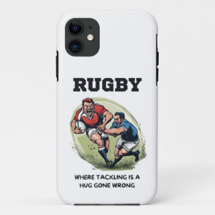 Rugby Where Tackling Is A Hug Gone Wrong iPhone 11 Case