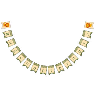 Ruge with Tenure, Baby Shower Safari Green Lion Bunting
