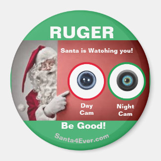 RUGER Santa is Watching you! Day and Night Magnet