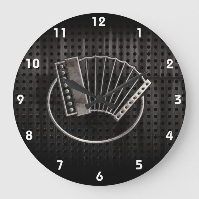 Rugged Accordion Large Clock (Front)
