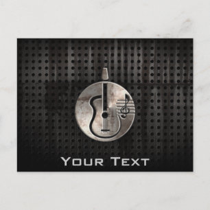 Rugged Acoustic Guitar Postcard