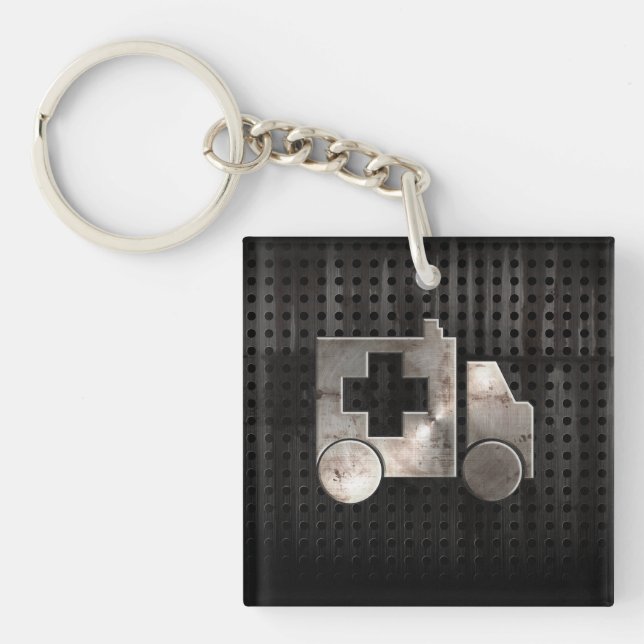 Rugged Ambulance Key Ring (Front)