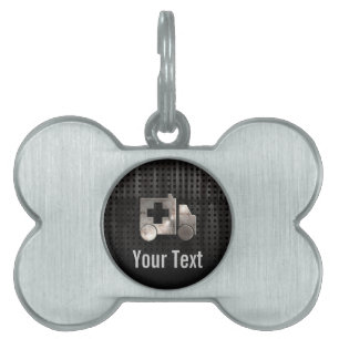 Rugged Ambulance Pet ID Tag