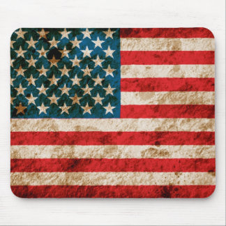 Rugged American Flag Mouse Pad