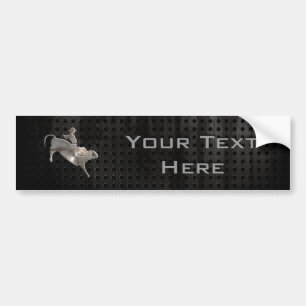 Rugged Bull Rider Bumper Sticker