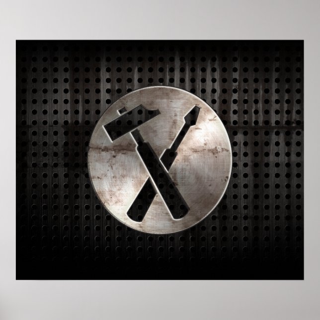 Rugged Carpenter Tools Poster (Front)