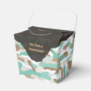Rugged Coastal Camouflage Personalised Favour Box
