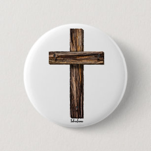 Rugged Cross 6 Cm Round Badge