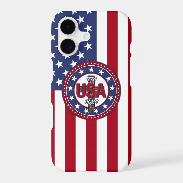 Rugged Cross USA 1776-2026 Flag  (Back)