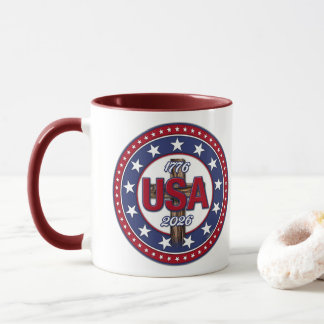 Rugged Cross USA 1776-2026 Mug