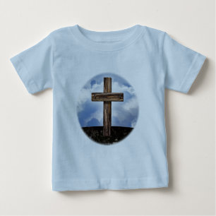 Rugged Cross with Sky Baby T-Shirt
