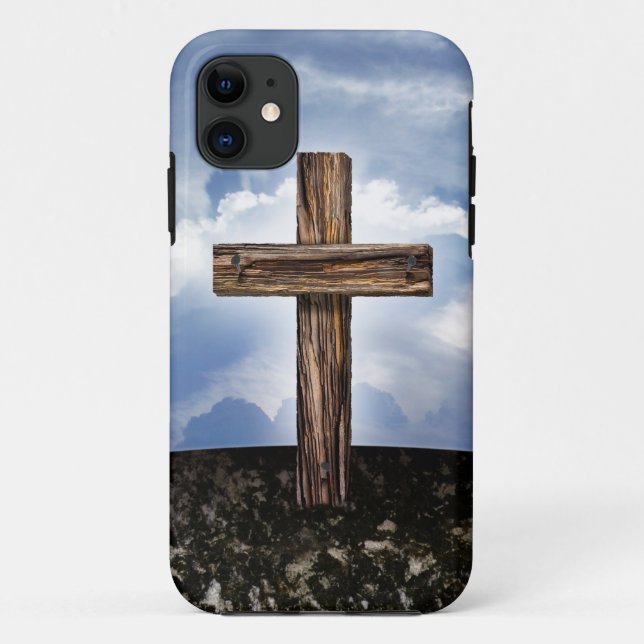 Rugged Cross with Sky Case-Mate iPhone Case (Back)