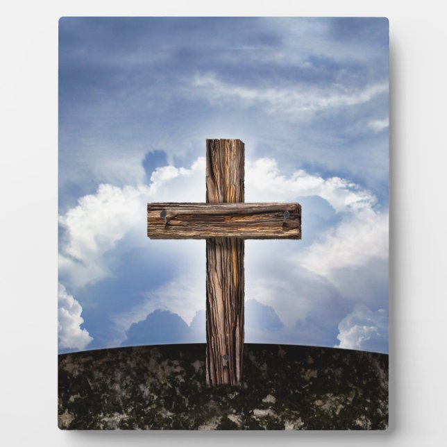 Rugged Cross with Sky Plaque (Front)
