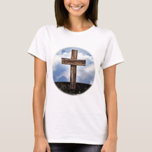 Rugged Cross with Sky T-Shirt