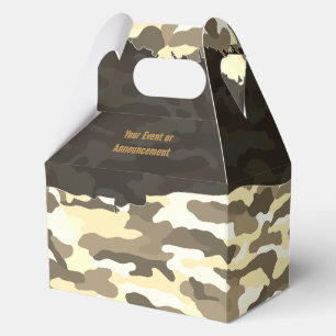 Rugged Desert Camouflage Personalised Favour Boxes
