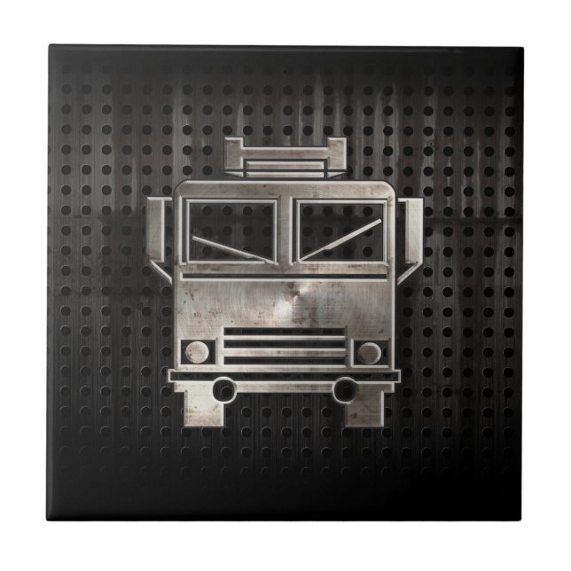 Rugged Fire Truck Tile (Front)