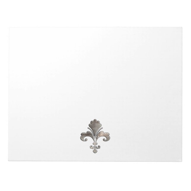 Rugged Fleur de lis Notepad (Front)
