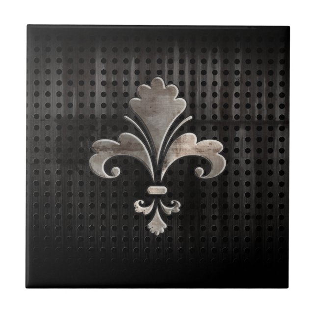Rugged Fleur de lis Tile (Front)