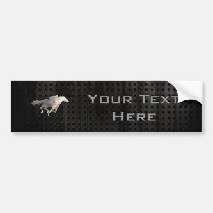 Rugged Horse Racing Bumper Sticker