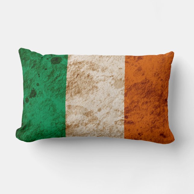 Rugged Irish Flag Lumbar Cushion (Front)